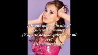 Gloria Trevi Nieve De Mamey Letra [upl. by Genesa717]