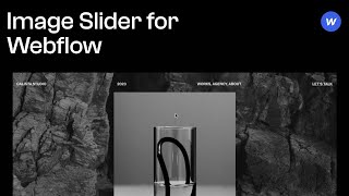 Webflow Tutorial Image Slider  JS [upl. by Naamana427]