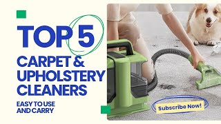 Top 5 Best Carpet amp Upholstery Cleaners of 2024 [upl. by Adnwahs]