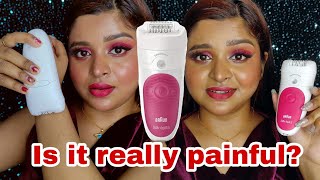 Honest Review of Braun Epilator for Women SilkEpil 5500 Is it beginner friendly Epilator [upl. by Toshiko911]