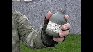 Airsoft Grenade Demonstration Neutralizer Hand Grenade [upl. by Toshiko]