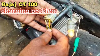 BAJAJ CT 100 charging problem solved 👍 viral bajaj mechanic bike [upl. by Tihom]