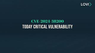 Cybersecurity Highlights CVE202438200 [upl. by Uriisa]