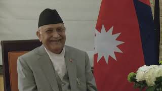 Prime Minister Modi holds bilateral talks with Nepals PM KP Sharma Oli in New York [upl. by Atsuj242]