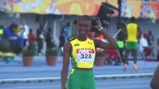 CARIFTA50 400m U17 Girls Final  SportsMax TV [upl. by Nivlem895]