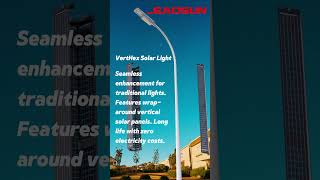 Revolutionizing Lighting How Vertical Solar Panels and LED Technology Replace Traditional Lights [upl. by Rases172]