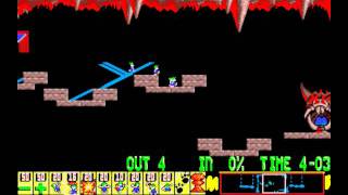 Lemmings PC  Level 6 Tricky Lemmingology [upl. by Lomasi]