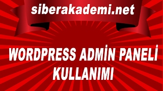 Wordpress Genel Ayarlar  Admin Paneli Kullanımı  Ders 2 [upl. by Lladnar]