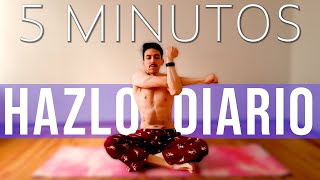 Rutina de ESTIRAMIENTO al DESPERTAR  5 MINUTOS DIARIOS [upl. by Reivaxe]