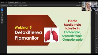 Webinar gratuit nr 5  Detoxifierea Plamanilor cu plante medicinale Farm Oana Pop [upl. by Tsenrae]