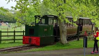 Bredgar amp Wormshill Railway Sittingbourne Kent Steam train ride through mini woods bluebells [upl. by Aititil]