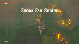 Shrine Behind Riola Spring Falls – Shoda Sah Shrine  Zelda BoTW Wii U [upl. by Zetneuq]