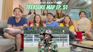 COUSINS REACT TO TREASURE MAP EP51 🔥 이것이 트레저의 팀워크다악 🔥 극기 훈련 캠프 [upl. by Anikehs14]