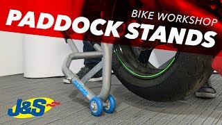 How to use paddock stand on your own  JampS Accessories [upl. by Iiette174]