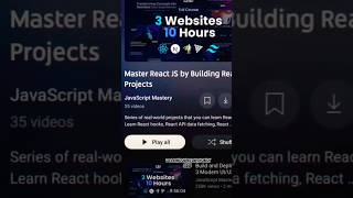 Master React JS by building these Projects coders programming coderslife techshortsshortsviral [upl. by Abernathy]