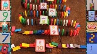 Countdown Numbers from 10 Dominoes Play Doh amp More [upl. by Wang]