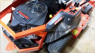 Getting Mower ready for Spring  Dormant Lawn and Ariens Ikon X 52 blade sarpening [upl. by Idden]