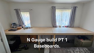 N Gauge build PT 1 Baseboards [upl. by Reidid]