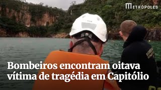 Bombeiros encontram oitava vítima de tragédia em Capitólio [upl. by Evadnee444]