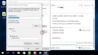 How To Change Workgroup Name In Windows 10 [upl. by Nnylyam116]