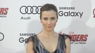 Linda Cardellini quotAvengers Age of Ultronquot World Premiere Red Carpet [upl. by Nomyt782]