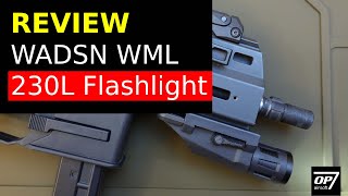 WADSN WML 230 Lumens Tactical Flashlight Review [upl. by Filemon354]