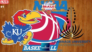 Kansas vs Chaminade Maui Jim Maui Invitational College Basketball Live Game Cast amp Chat [upl. by Tterrab520]