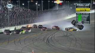 2014 Budweiser Duels at Daytona Finish Clint Bowyer Flip Crash [upl. by Roter]