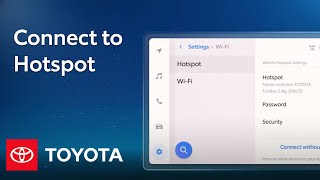 How To Enable WiFi Hotspot on Toyotas Audio Multimedia System  Toyota [upl. by Ayar359]