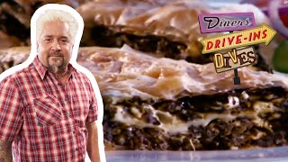 Guy Fieri Visits Landmark Diner  Diners DriveIns and Dives  Food Network [upl. by Sucramd481]