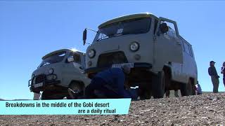 Traveling on earth roads in Mongolia [upl. by Annhoj542]