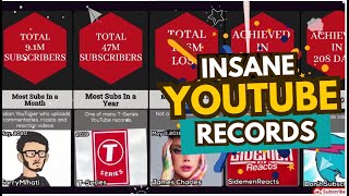 The Most Insane YouTube Records Ever [upl. by Eilak]