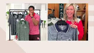 MSX by Michael Strahan for NFL Mens Short Sleeve Polo on QVC [upl. by Enaitsirhc]