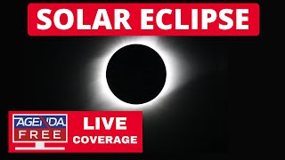 Solar Eclipse LIVE Coverage with Video amp Updates [upl. by Essilrahc]