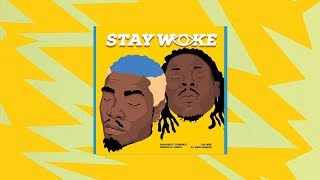 Darkovibes  Stay Woke ft Stonebwoy Lyrics Video [upl. by Matheson]