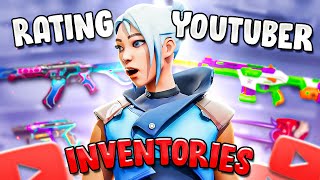 Rating VALORANT YOUTUBER Inventories [upl. by Vento821]