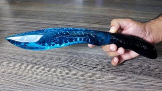 How to Make This Snake Dagger  Resin Art [upl. by Ahsinauj]