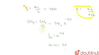 Halflife t12 for a radioactive decay is 6930 sec The time required to fall the rate o [upl. by Idak886]