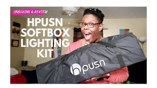 HPUSN Softbox Lighting Kit From Amazon  Unboxing amp Review [upl. by Dhruv]