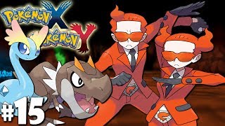 Pokemon X and Y Dual Gameplay Walkthrough Team Flares Fossils  PART 15 Nintendo 3DS Episode [upl. by Haerr]