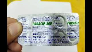 Paracip 500 mg Tablet  Paracetamol 500 mg tablet paracip 500 mg tab uses composition side effect [upl. by Adav55]