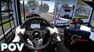 PURE MADNESS Racing a 3700Nm Truck on Nordschleife  Fanatec CS DD [upl. by Linders295]