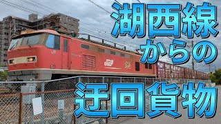 迂回貨物 配6550レ EF510513号機・3095レ EF51010号機・3099レ EF51013号機 琵琶湖線 [upl. by Fari]