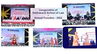 Sobhasaria Live Stream Annual Function  2022 amp Inauguration of Sobhasaria School of Law [upl. by Silloh84]