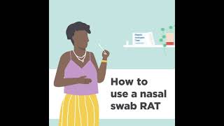 How to use a nasal rapid antigen test RAT [upl. by Ellerd]