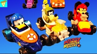 Disneys MICKEY AND THE ROADSTER RACERS Toys Donald Goofy Mickey Minnie Daisy Duck Disney Cars Toys [upl. by Selegna]