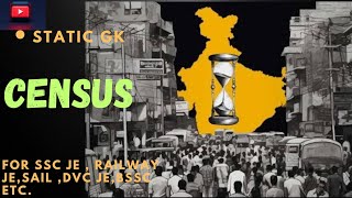 Census of india जनगणना static gk for sscrrbbsscdvc je etc [upl. by Ailehc525]