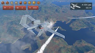 A10 Warthog 7 Kills in a single realistic air battles match  War Thunder [upl. by Bremer807]