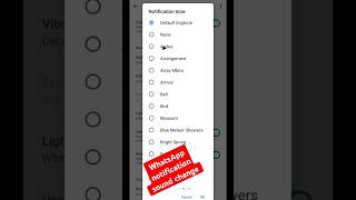 WhatsApp notification sound change kaise kare shorts shortvideo whatsapp youtube [upl. by Aicillyhp]