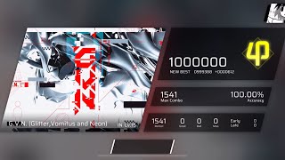 【Phigros × Soul Notes】GVN Glitter Vomitus and Neon IN Lv156 1000000pts ALL PERFECT [upl. by Aittam]